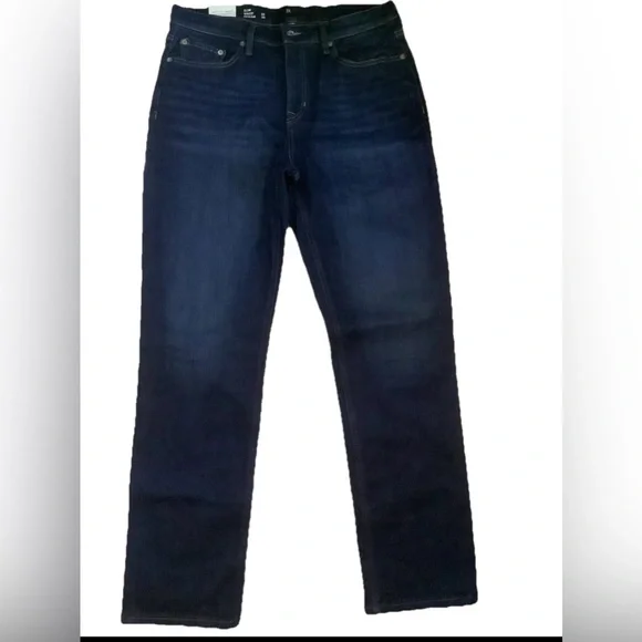Banana Republic 33 x30 jeans slim fit luxe traveler Men's Dark Blue Jeans